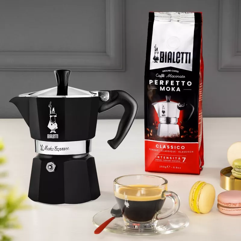 Bialetti Moka Express Καφετιέρα Moka Μαύρο