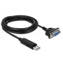 Σειριακό καλώδιο DeLOCK 66281 Μαύρο 1,8 m RS-232 USB Type-A