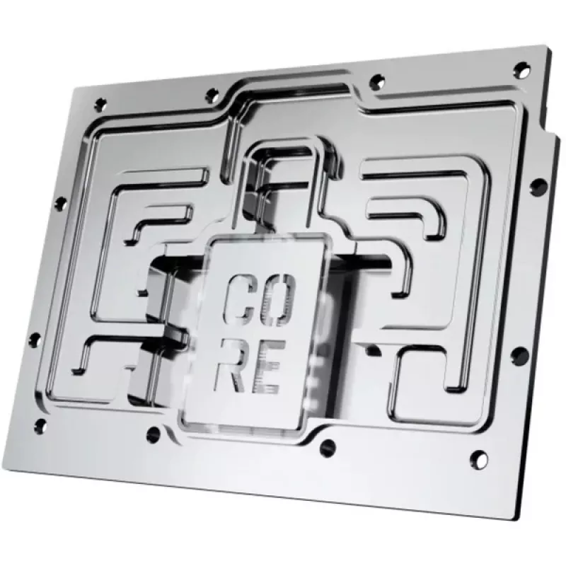 Υδρόψυκτη κάρτα γραφικών Alphacool Core RX 9070 XT Hellhound+ Διαφανές Chrome με backplate