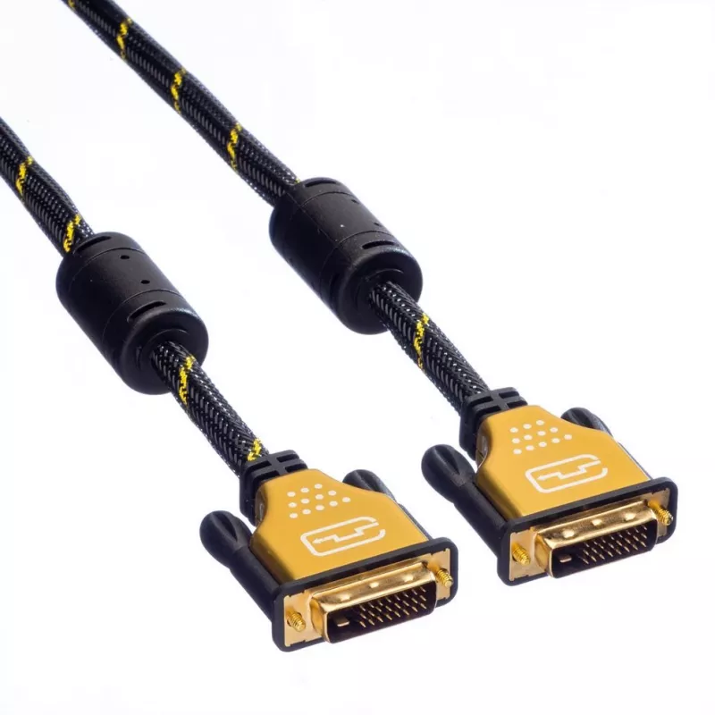 Καλώδιο οθόνης DVI ROLINE GOLD 5m Μοντέλο 11.04.5514