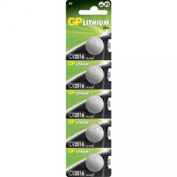 GP Batteries CR2016 κυψέλη λιθίου - Lithium - κουμπί/νόμισμα - 3 V (060.2016C5)
