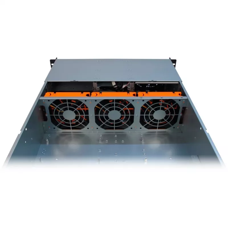 Inter-Tech 3U-30255 Rack μαύρο, ανοξείδωτο ατσάλι