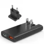 Choetech PD6011 PD65W GaN Slim USB-A+C Μίνι φορτιστής (μαύρο)