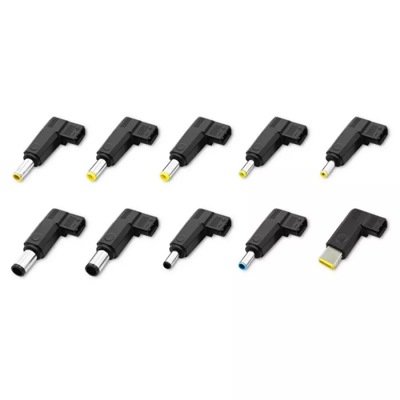 Καθολικό τροφοδοτικό QOLTEC 52414 65W με 10 εναλλασσόμενα βύσματα