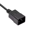 Καλώδιο επέκτασης server Akyga AK-UP-03 IEC C20 σε C19, 1,8 m, μαύρο