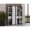 OLIV 2D CLOSED SHELVING UNIT, ανθρακί/λευκό SET