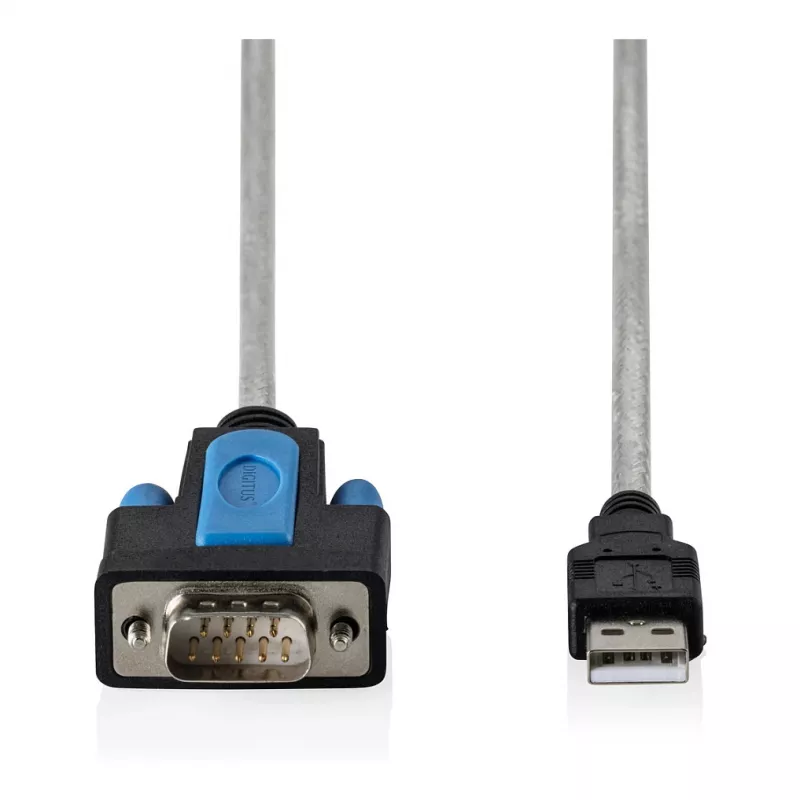 Καλώδιο προσαρμογέα USB 2.0 σε RS232 DIGITUS DA-70170, chipset FTDI, 1,8 m, USB Type-A σε DB9