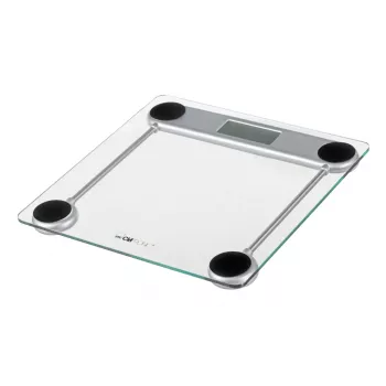 Ηλεκτρονική ζυγαριά σώματος CLATRONIC PW 3368 — max. 150 kg, ακρίβεια 100 g, πλάκα γυαλιού