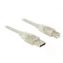 Καλώδιο USB DeLOCK 83896 USB 2.0 5m USB A USB B διαφανές