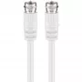 Wentronic Goobay καλώδιο σύνδεσης SAT, λευκό, 1,5 m - βύσμα F αρσενικό βύσμα F αρσενικό (11721)
