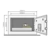 Χρηματοκιβώτιο δαπέδου Yale YSV/170/DB2/P 3,8 l ατσάλινο ροζ