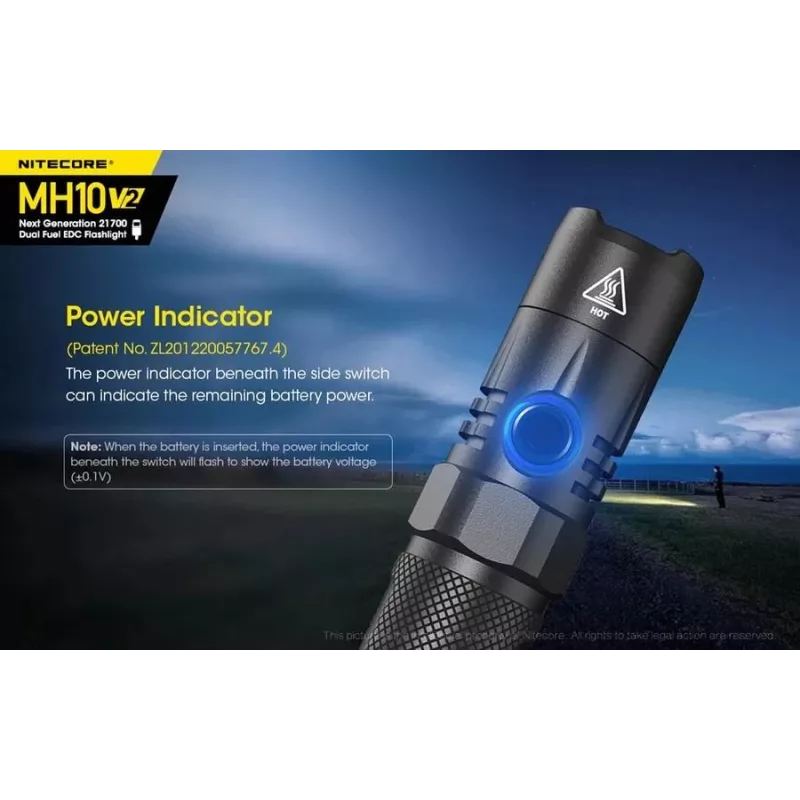 Φακός χειρός Nitecore MH10 V2 μαύρο