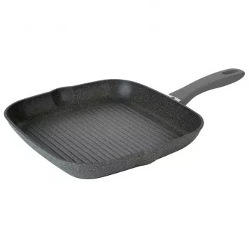 Τηγάνι γκριλ BALLARINI 75002-941-0 τετράγωνο γκρι 28 cm
