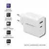 Qoltec 51718 φορτιστής | 45W | 5-20V | 2,4-3A | USB Type-C PD | USB | λευκό