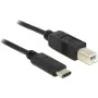 Καλώδιο USB DeLOCK 83601 USB 2.0 1m USB C USB B μαύρο