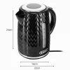 Βραστήρας NELO, χωρητικότητα 1,7 l, 2000 W, μαύρος