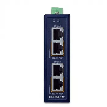 Βιομηχανικός Διακόπτης 2-Port Gigabit Ethernet PLANET IPOE-260-12V