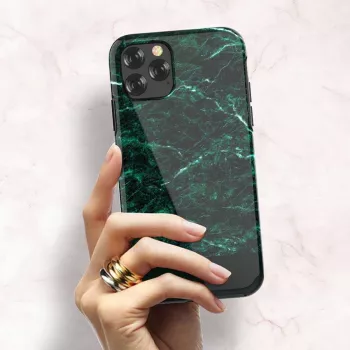 Θήκη προστασίας Devia Marble-Serie για iPhone 11 Pro Max — πράσινη, λεπτή εφαρμογή, σκληρό κέλυφος