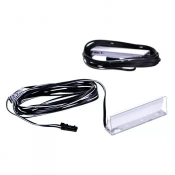 Φωτιστικό ραφιού LED cama meble 2LED μπλε, ορθογώνιο, επιφανειακή τοποθέτηση, διαφανές/μαύρο