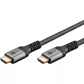 Plus Καλώδιο High-Speed HDMI με Ethernet, 4K @ 60Hz γκρι, 0,5 μέτρα