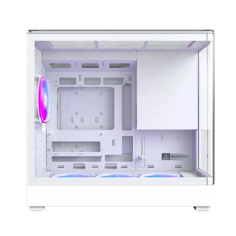 Κουτί PC Montech KING 15 PRO λευκό — Micro ATX / Mini-ITX, Midi Tower