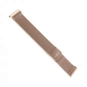 Mesh λουράκι ανοξείδωτου ατσαλιού FIXED FIXMEST-20MM-RG 20 mm γρήγορου κλεισίματος, Ροζ χρυσό