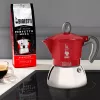 Bialetti Moka Induction 0,1 L Κόκκινο Ασημί