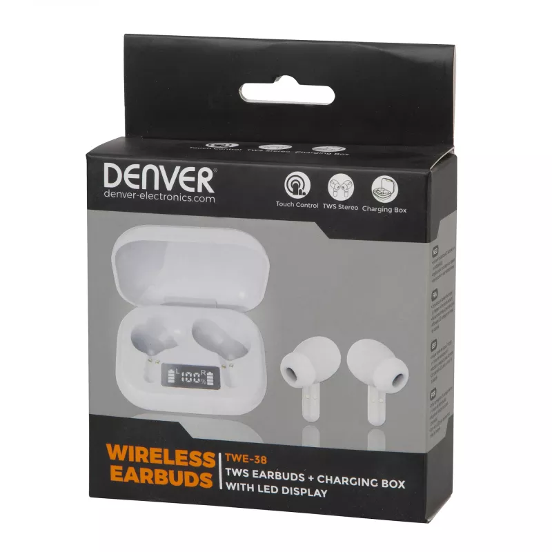 Denver TWS TWS Earbuds TWE-38 Λευκά