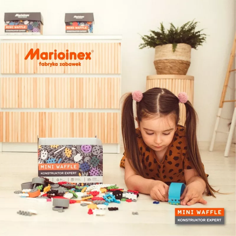 Παιχνίδι δομικών Marioinex Blocks mini Waffle Expert — 100 τεμ., πολύχρωμο, ηλικία 3+