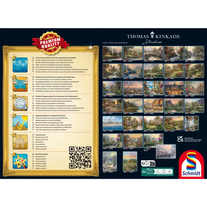 Παζλ Schmidt Spiele Thomas Kinkade Studios „Santa's Silent Night“ 1000 τεμ.