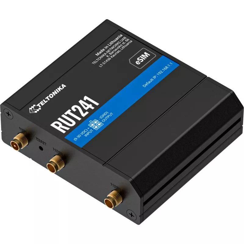 TELTONIKA NETWORKS RUT241 eSIM GLOBAL Βιομηχανικός Router (RUT241230000)