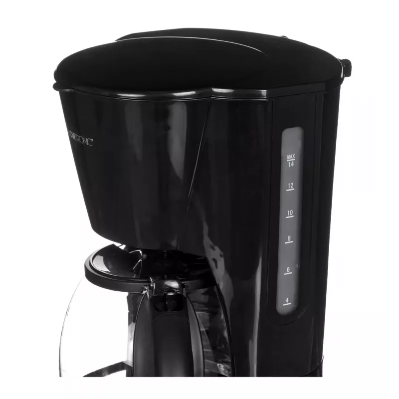 Φίλτρου καφετιέρα CLATRONIC KA 3473, 1,5 l δοχείο νερού, χωρητικότητα 14 φλιτζάνια, μαύρο