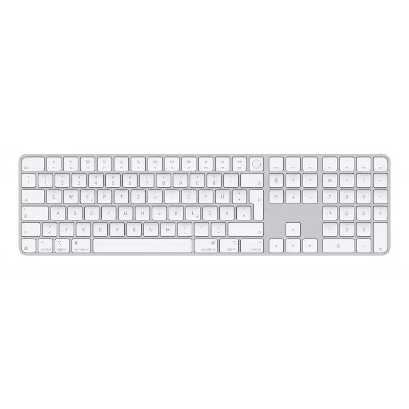 Apple Magic Πληκτρολόγιο MXK73D/A Universal USB + Bluetooth QWERTZ Γερμανικό λευκό