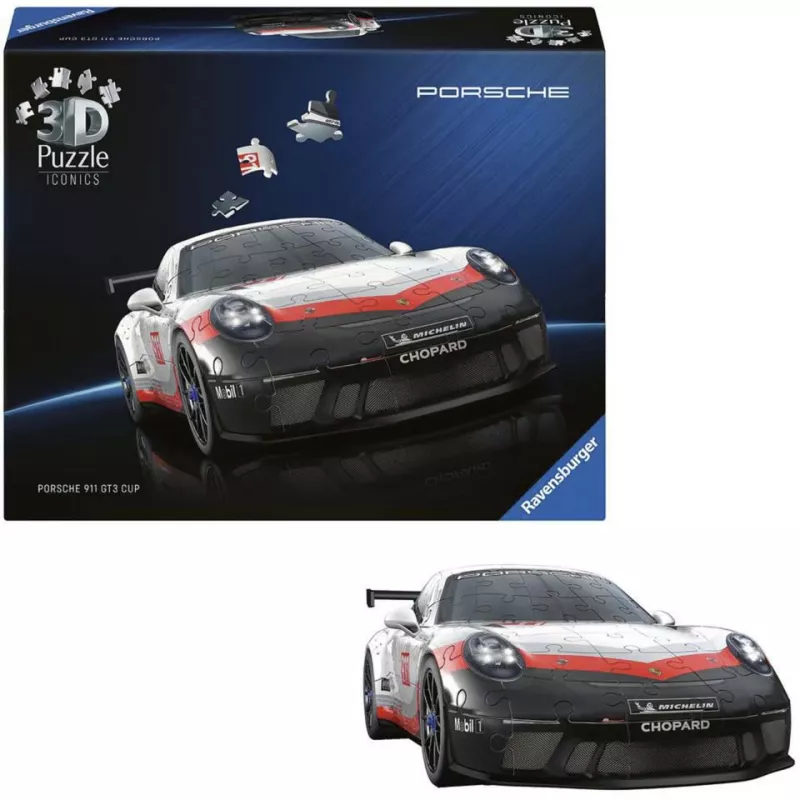 3D Παζλ Ravensburger Iconics Porsche 911 GT3 Cup – κιτ μοντελοποίησης