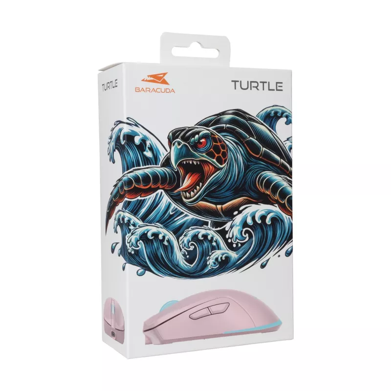 Ποντίκι Baracuda BGM-124 Turtle ροζ TURTLE-P