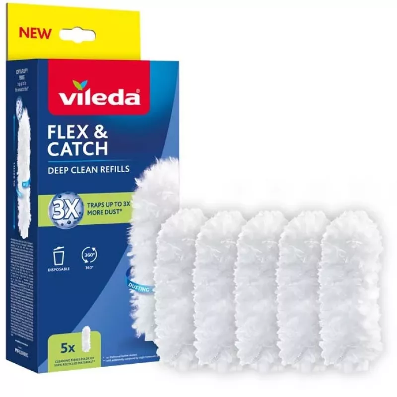 Ανταλλακτικά ξεσκονίστρας VILEDA Flex&Catch 177664 - 5 ανταλλακτικά