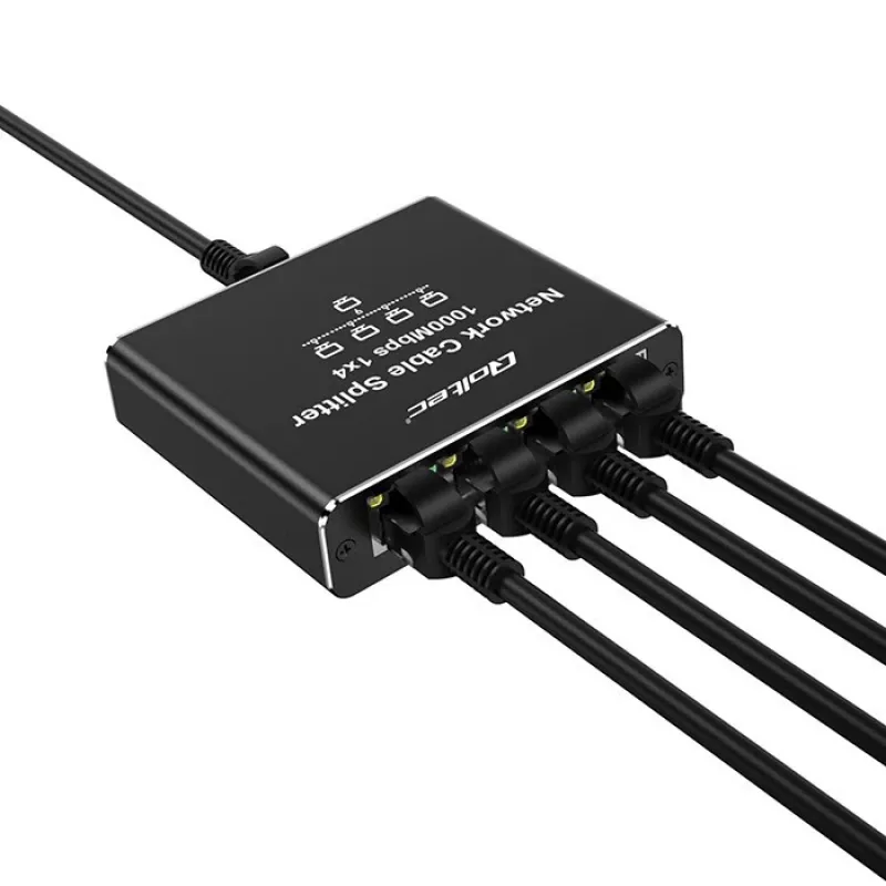 Ethernet Mini Switch QOLTEC 52293 1x4 RJ45, unmanaged διαχωριστής δικτύου 1-in 4-out