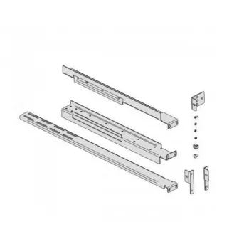 Rack-Montageset EVER για UPS, μοντέλο W/OP-ZA00-0002/00, ρυθμιζόμενη απόσταση ραγών 800–1200 mm, ασημί