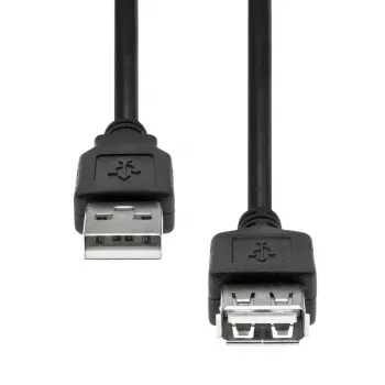 Καλώδιο επέκτασης USB ProXtend USB2AAF-003 3 m, βύσμα USB-A αρσενικό σε υποδοχή USB-A θηλυκή, μαύρο