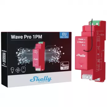 Ρελέ ημιαγωγού Shelly Qubino Wave PRO 1PM Κόκκινο 16A 110-240V