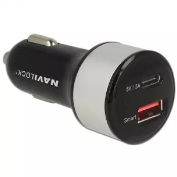 Φορητός φορτιστής συσκευών Navilock 62782 Universal Μαύρο DC Αυτοκινήτου