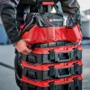 Einhell 4540036 E-Case Bag τσάντα εργαλείων συστήματος, πολυεστέρας, φορτίο 30 kg, μαύρο/κόκκινο