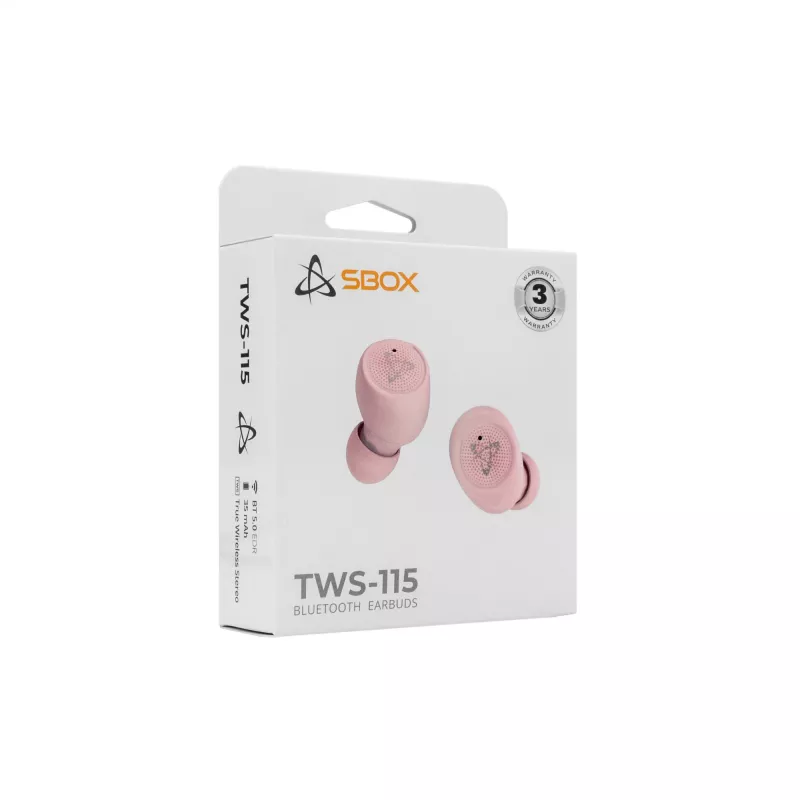 Ακουστικά SBOX EB-TWS115 ροζ