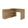Γωνιακό γραφείο υπολογιστή Top e Shop DANY ARTISAN KPL, σχήματος L, μοριοσανίδα, χρώμα δρυς