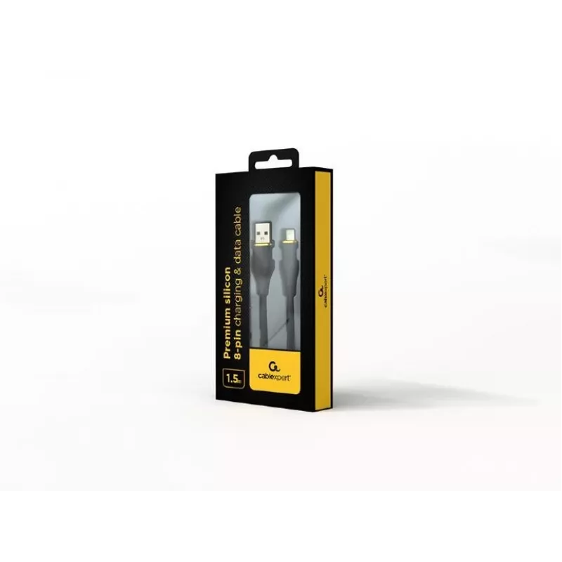 Καλώδιο USB-A σε Lightning Gembird CC-USB2S-AM8PM-1.5M-BK — USB 2.0, 1,5 m