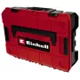 Einhell 4540019 E-Case S-F βαλίτσα συστήματος με αφρώδες πλέγμα, ανθεκτική σε πιτσιλιές, πολυπροπυλένιο, φέρουσα ικανότητα 25 kg, μαύρη/κόκκινη