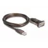 Αντάπτορας USB 2.0 Type-A σε σειριακό RS-232 D-Sub 9 ακίδων βύσμα αρσενικό DeLOCK 62646