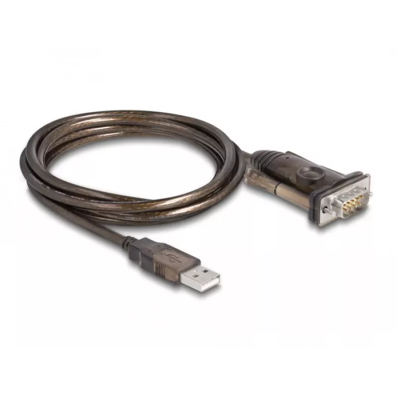 Αντάπτορας USB 2.0 Type-A σε σειριακό RS-232 D-Sub 9 ακίδων βύσμα αρσενικό DeLOCK 62646