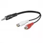 Καλώδιο ήχου Microconnect AUDALHF02 0,2 m 3,5 mm 2 x Cinch μαύρο