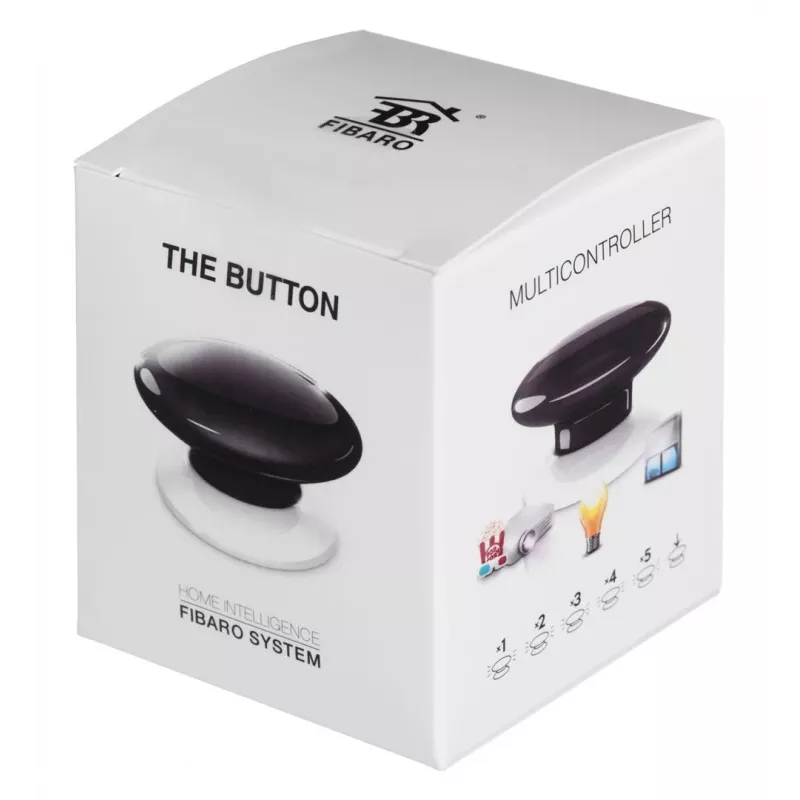 Fibaro The Button Μαύρο Κουμπί πανικού ασύρματου συναγερμού